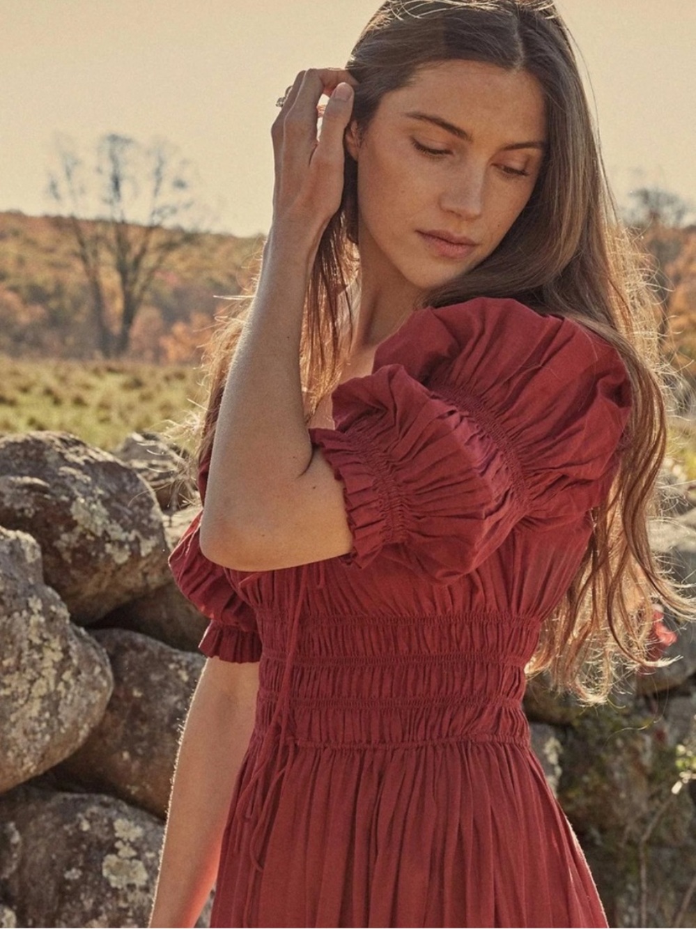 NWT Doen ischia dress in currant sz small